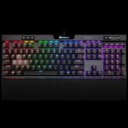 Клавиатура CORSAIR K70 RGB MK.2 Low Profile RAPIDFIRE Mechanical Gaming Keyboard - CHERRY MX Low Profile Speed, CH-9109018-NA