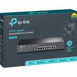 Мрежово оборудване TP-LINK TL-SG1008, 8 ports 10/100/1000Mbps, Rack mount Switch