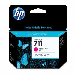Оригинални консумативи HP HP 711 3 - Pack  Original Ink Cartridge; Magenta, HP DesignJet T120, T520, CZ135A
