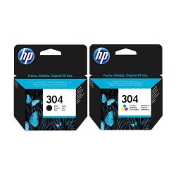 Оригинални консумативи HP HP 304 2-pack Black/Tri-color Original Ink Cartridges, 3JB05AE