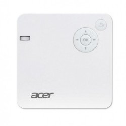 Мултимедийни проектори ACER Projector C202i, LED /MR.JR011.001/, Resolution: WVGA (854x480), max.(1600 x 1200), Format: Native 16:9, Support 4:3, Brightness:300Lm; Contrast ratio 5,000:1, HDMI,USB, Wireless projection, Battery 5-hours; Speakers 2W, 30 000 h lamp life, 350g,2 years warr