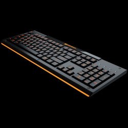 Клавиатура COUGAR Aurora Gaming Keyboard, Membrane switches,8 Color backlight, 19 Anti-ghosting keys,Carbonlike Surface,Weight 750g, 180(L) X 450(W) X 25(H) mm