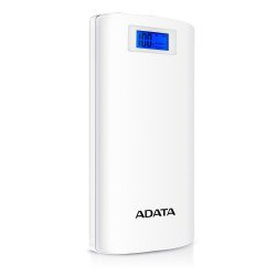 Външна батерия/Power bank ADATA P20000D Power Bank, White