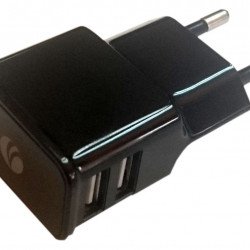 USB захранващ адаптер VCOM Зарядно Charger AC / 2A 2xUSB - DC528