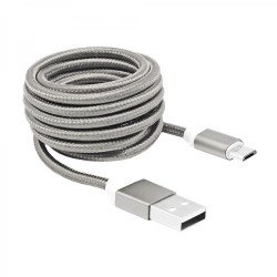 USB кабел SBOX USB AM-MICRO-15W :: USB кабел, Type A - Micro B, M/M, 1.5 м, бял