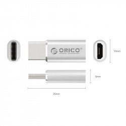 USB кабел ORICO Adapter Type C Male to Micro USB Female - CTM1-SV