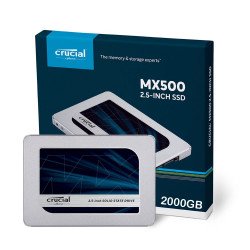 SSD Твърд диск CRUCIAL 2TB SSD, MX500, 3D NAND SATA III /CT2000MX500SSD1/