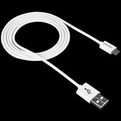 USB кабел CANYON CNE-USBM1W, Micro USB cable, 1M, White