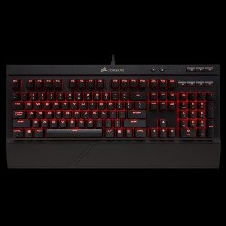 Клавиатура CORSAIR K68 Mechanical (устойчива на заливане, Red Backlit, Cherry MX Red, US layout) Black, CH-9102020-NA