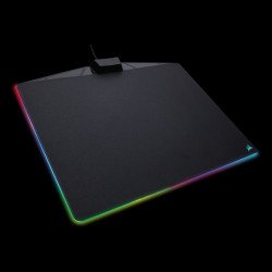 Мишка CORSAIR Геймърски пад Gaming MM800 RGB Polaris, 350mm x 260mm x 5mm(15 отделни RGB зони, вграден USB порт, ниска степен на триене, гумирана основа), CH-9440020-EU