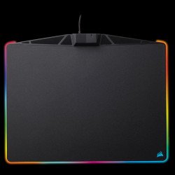 Мишка CORSAIR Геймърски пад Gaming MM800 RGB Polaris, 350mm x 260mm x 5mm(15 отделни RGB зони, вграден USB порт, ниска степен на триене, гумирана основа), CH-9440020-EU