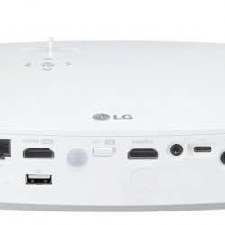 Мултимедийни проектори LG PF50KS Minibeam, RGB Smart LED, HD (1920x1080), Brigthness 600, Contrast ratio 100000:1, HDMI, USB(a), USB Type-C, BT, Speakers 1W + 1W Stereo, 3D Optimazer, RJ45, Broadband, Built-In Battery, White