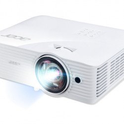 Мултимедийни проектори ACER Projector S1386WHn, DLP, Short Throw, WXGA (1280x800), 3600 ANSI Lumens, 20000:1, 3D, HDMI, VGA, LAN, RCA, Audio in, Audio out, VGA out, DC Out (5V/1A, USB-A), Speaker 16W, Bluelight Shield, 3.1kg, White