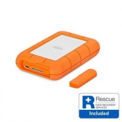 Външни твърди дискове LACIE 1TB Rugged USB-C, Silver/Orange