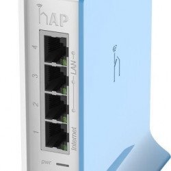 Мрежово оборудване MIKROTIK Безжичен Access Point hAP lite RB941-2nD-TC, 32MB RAM, 4xLAN, built-in 2.4Ghz 802.11b/g/n, tower case