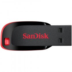 USB Преносима памет SANDISK 64GB Cruzer Blade ; EAN: 619659097318