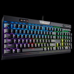 Клавиатура CORSAIR K70 RGB MK.2 Mechanical (метална основа, RGB Backlit, Cherry MX Red, US layout) Black, CH-9109010-NA