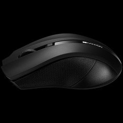 Мишка CANYON CNE-CMSW05B,2.4GHz wireless Optical Mouse with 4 buttons, DPI 800/1200/1600, Black, 122*69*40mm, 0.067kg
