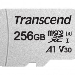 Флаш памет TRANSCEND 256GB microSD UHS-I U1 (with adapter), TS256GUSD300S-A
