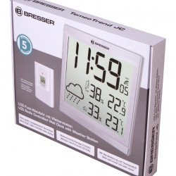 Аксесоари за оптика BRESSER TemeoTrend JC LCD RC Weather Station (Wall clock), silver