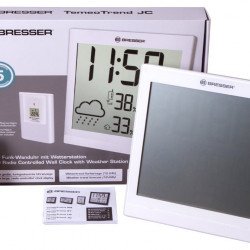 Аксесоари за оптика BRESSER TemeoTrend JC LCD RC Weather Station (Wall clock), white
