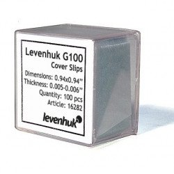 Аксесоари за оптика LEVENHUK Покривни стъкла  G100, 100 бр.