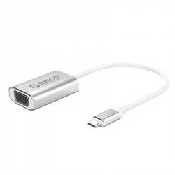 USB кабел ORICO Orico адаптер Adapter - USB 3.1 Type C -> VGA F, silver - XC-102