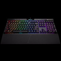 Клавиатура CORSAIR K70 RGB MK.2 Low Profile Mechanical (метална основа, RGB Backlit, Cherry MX Red, US layout) Black