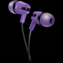 Слушалки CANYON Stereo earphone with microphone, 1.2m flat cable, Purple, 22*12*12mm, 0.013kg