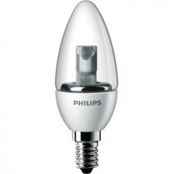 LED Осветление PHILIPS LED крушка  тип свещ 3W / 220V Топло бяла / Е14 / B35