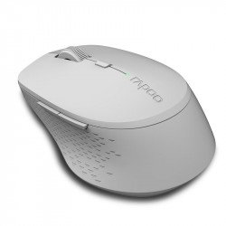 Мишка RAPOO Безжична оптична мишка  M300 Silent, Multi-mode, безшумна, Сив