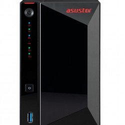 Мрежово оборудване ASUS Asustor AS5202T,2-Bay NAS,Intel Celeron J4005 Dual-Core 2.0 GHz (burst up 2.7 GHz),2GB SO-DIMM DDR4 (Max. 8GB),2 x2.5 GbE, 4 x 2.5
