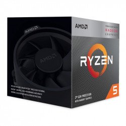 Процесор AMD RYZEN 5 3400G, 4C/8T (4.2GHz, 6MB, 65W, AM4) box, RX Vega 11 Graphics, with Wraith Spire cooler, YD3400C5FHBOX