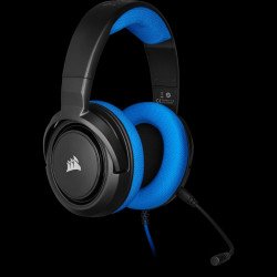Слушалки CORSAIR HS35 Gaming Headset (50mm неодимови говорители, контрол на звука, микрофон) Blue,CA-9011196-EU