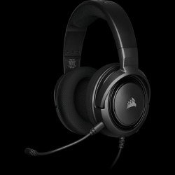 Слушалки CORSAIR HS35 Gaming Headset (50mm неодимови говорители, контрол на звука, микрофон) Carbon, CA-9011195-EU