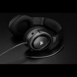 Слушалки CORSAIR HS35 Gaming Headset (50mm неодимови говорители, контрол на звука, микрофон) Carbon, CA-9011195-EU