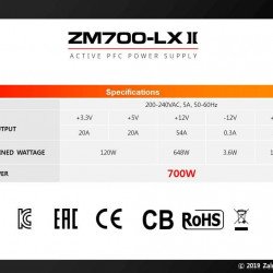 Кутии и Захранвания ZALMAN Захранване PSU 700W APFC ZM700-LXII