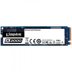 SSD Твърд диск KINGSTON 1TB A2000 SSD PCIe Gen3 x 4 M.2 2280, NVMe, SA2000M8/1000G