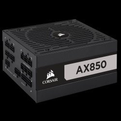 Кутии и Захранвания CORSAIR Захранване AX850 W, 80 Plus Titanium, AX850 ATX, Fully Modular PSU, CP-9020151-EU
