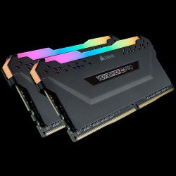 RAM памет за настолен компютър CORSAIR 2 x 8GB DDR4, 3200MHz 16GB (288 DIMM,CMW16GX4M2Z3200C16, Unbuffered, 16-18-18-36, Vengeance RGB PRO black Heat spreader, RGB 
