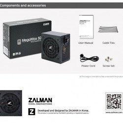 Кутии и Захранвания ZALMAN PSU MegaMax 500W 80+ ZM500-TXII