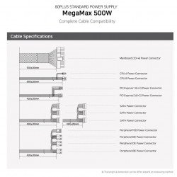 Кутии и Захранвания ZALMAN PSU MegaMax 500W 80+ ZM500-TXII