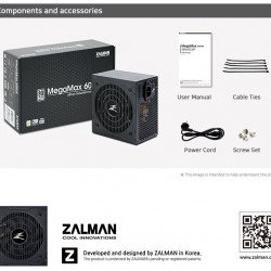 Кутии и Захранвания ZALMAN PSU MegaMax 600W 80+ ZM600-TXII