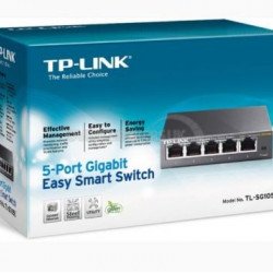 Мрежово оборудване TP-LINK TL-SG105E 5-Port Gigabit Easy Smart