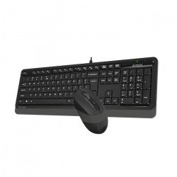 Клавиатура A4TECH Комплект клавиатура и мишка  Fstyler  F1010, с кабел, USB, Сив
