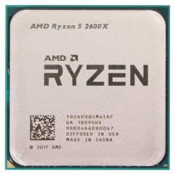 Процесор AMD RYZEN 5 2600X Tray 6-Core 3.6 GHz (4.2 GHz Turbo) 19MB/95W/AM4/No Fan