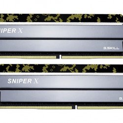 RAM памет за настолен компютър G.SKILL Sniper X 16GB(2x8GB) DDR4 PC4-25600 3200MHz CL16 F4-3200C16D-16GSXKB