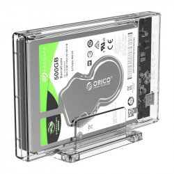 Външни твърди дискове ORICO Прозрачна кутийка за 2.5-инчови HDD/SSD дискове  2159C3 USB 3.1