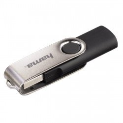 USB Преносима памет HAMA USB памет  Rotate, 16GB, Черен