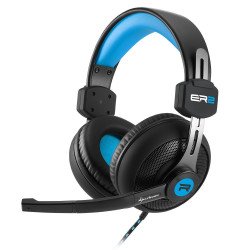 Слушалки SHARKOON Геймърски слушалки  RUSH ER2 Blue, Gaming Headset, Inline Controller, 40 mm Speakers, 32 Ohm, 20Hz-20 000Hz, Microphone, Stereo Jack